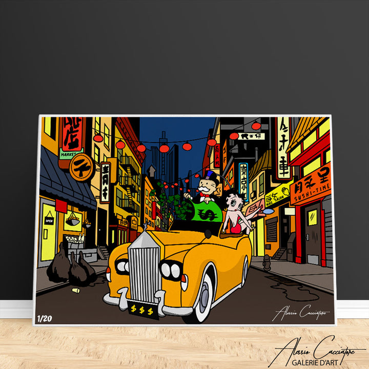 tableau chinatown monopoly betty boop art cartoon | Tableau Monopoly alec monopoly | tableau Betty boop | alec monopoly art