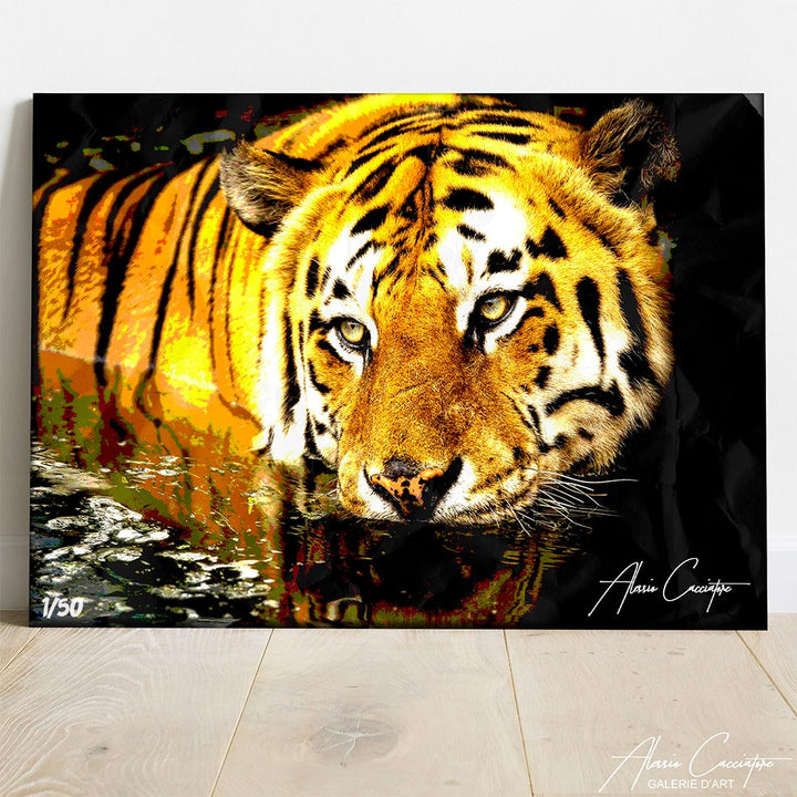 peinture tigre savane