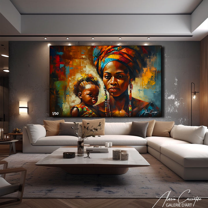 tableau art africain
