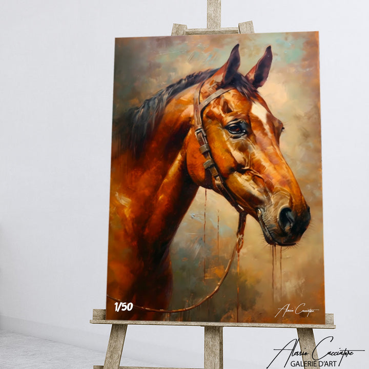 peinture cheval ancien