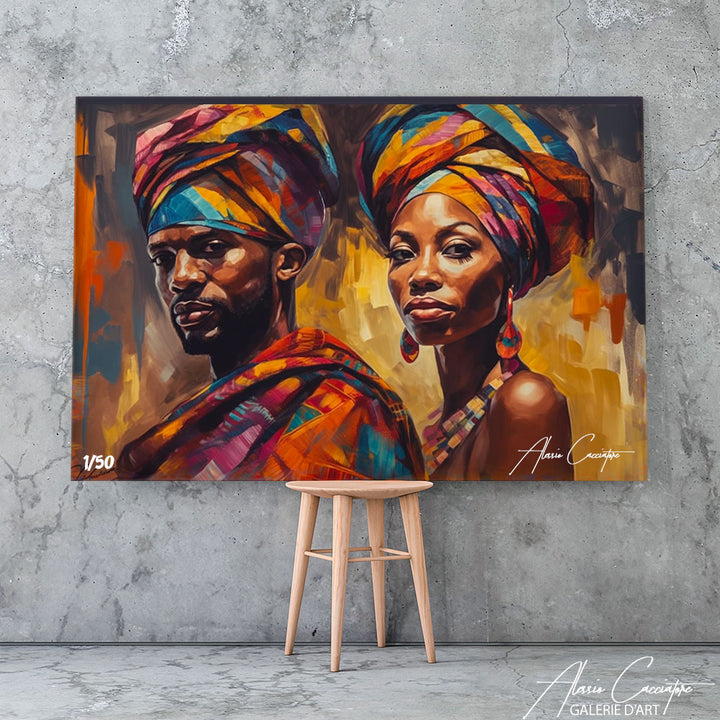 peinture africain visage