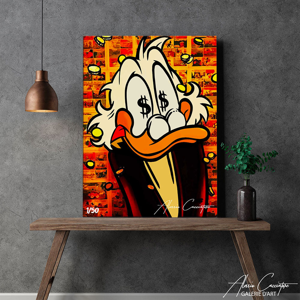 tableau picsou louis vuitton