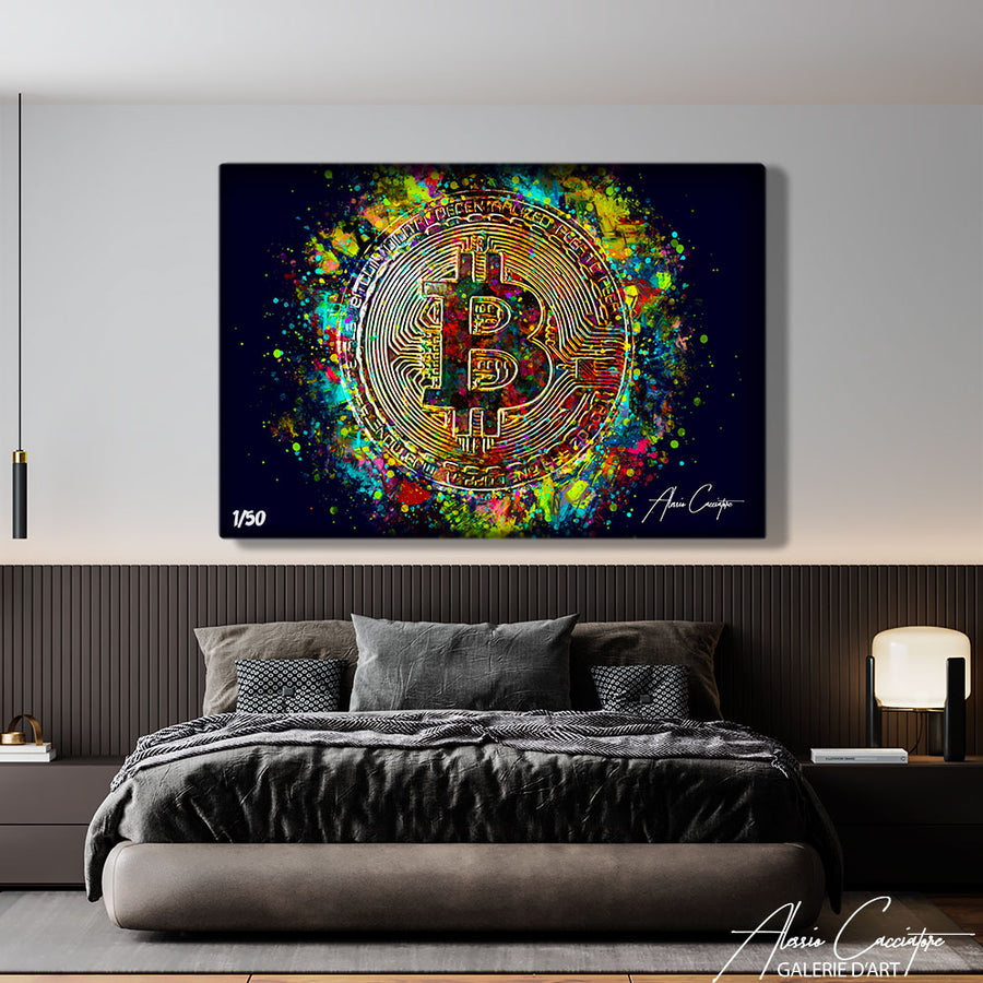 poster bitcoin – mise en situation