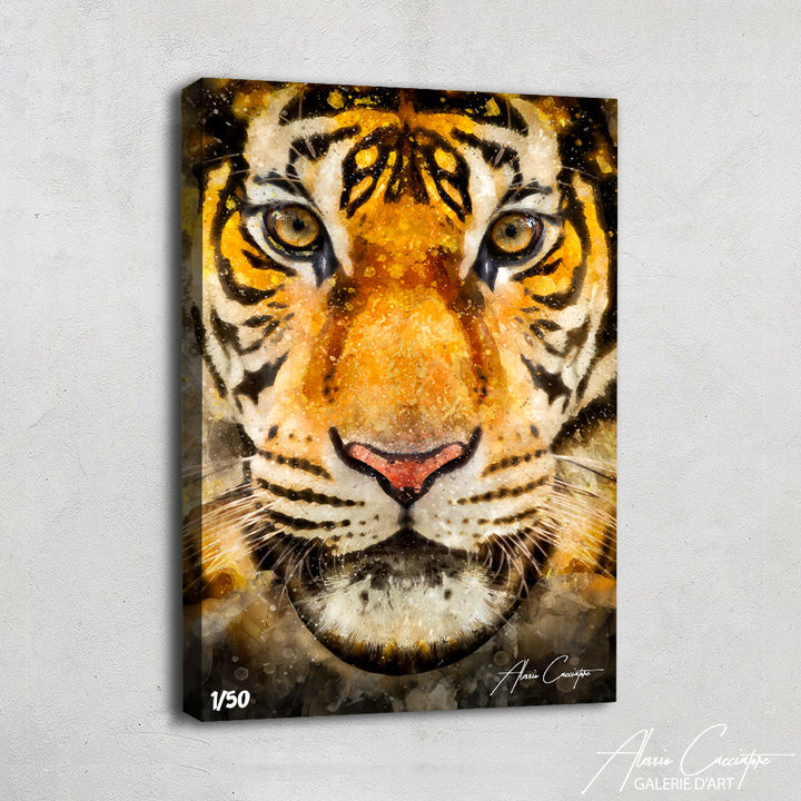 peinture tete de tigre