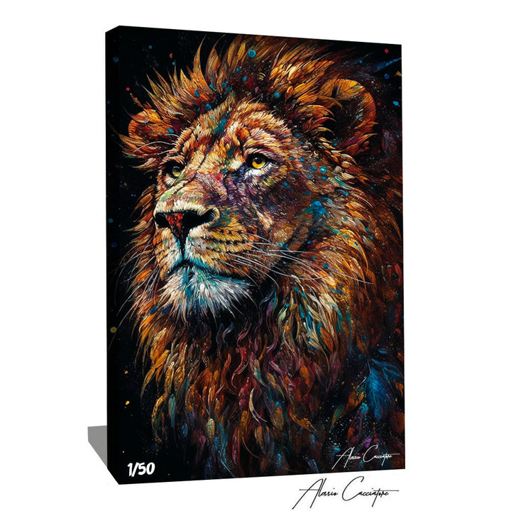 tableau lion