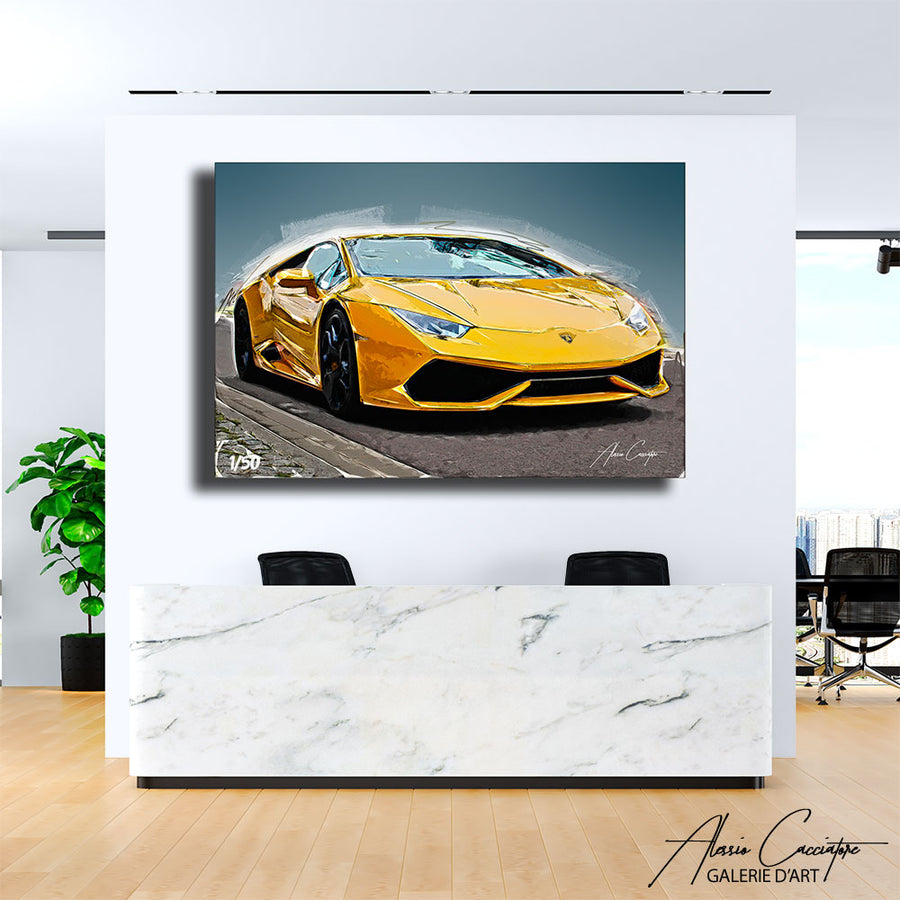 lamborghini huracan art – mise en situation