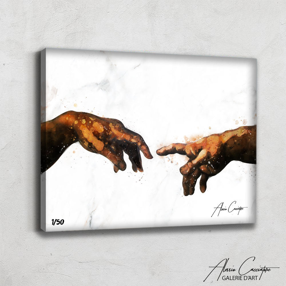 peinture création d'adam