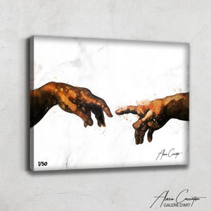 peinture création d'adam