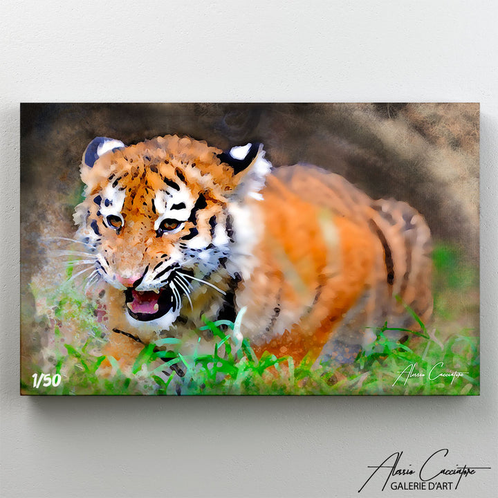 peinture bébé tigre