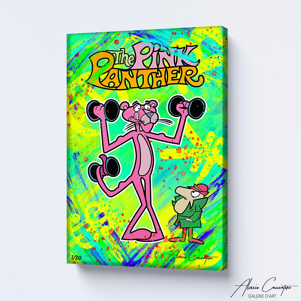 tableau panthère rose