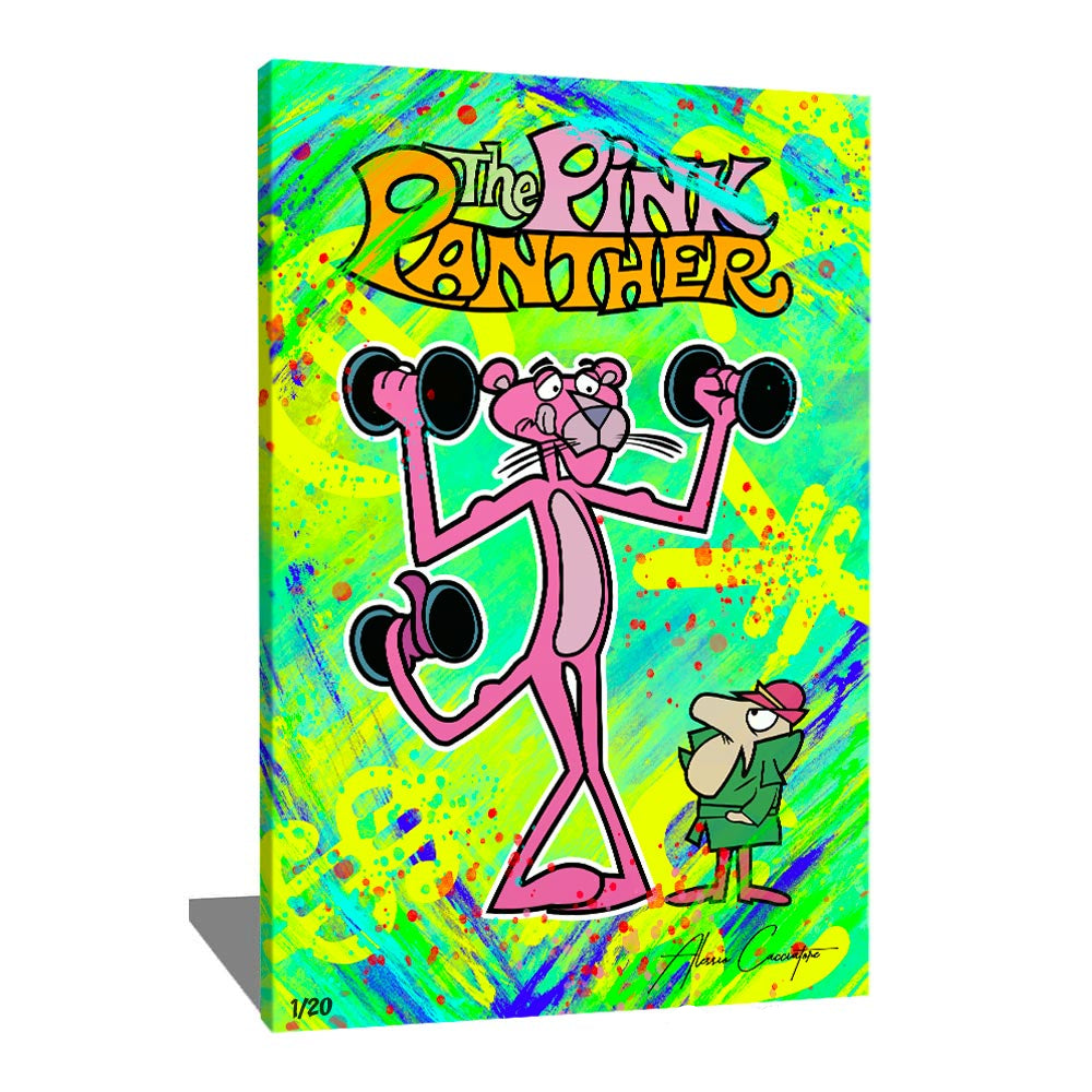 tableau panthère rose