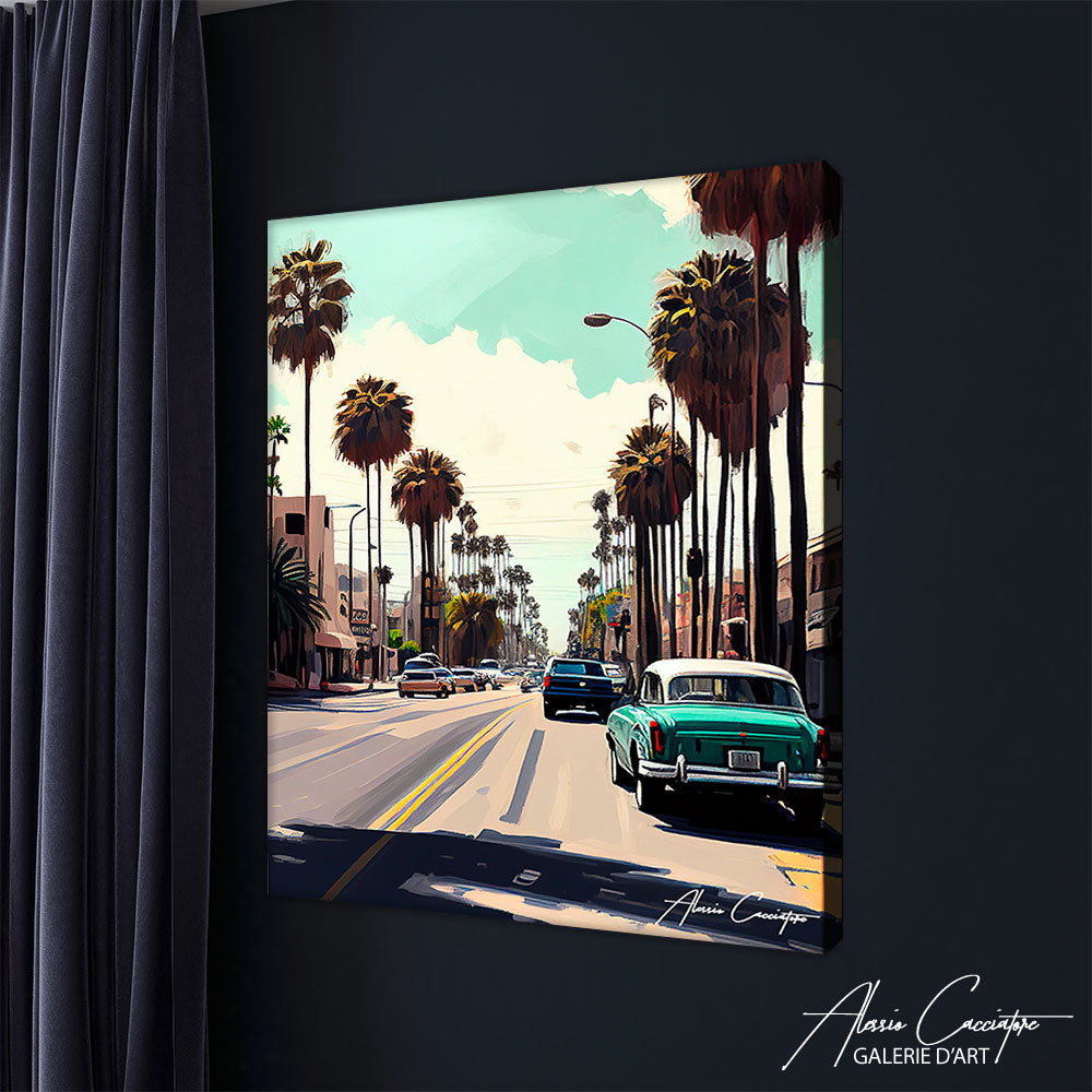 tableau los angeles paysage 