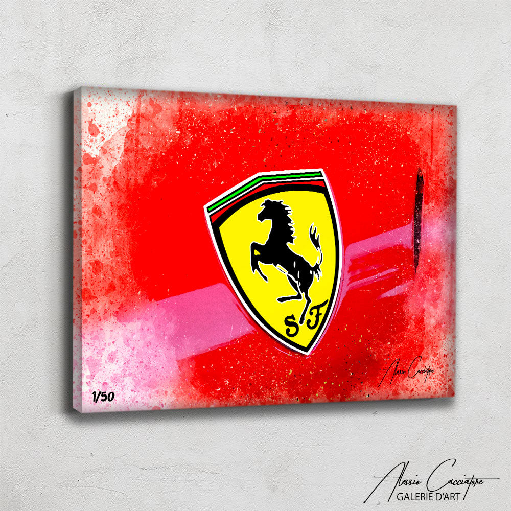 peinture logo ferrari