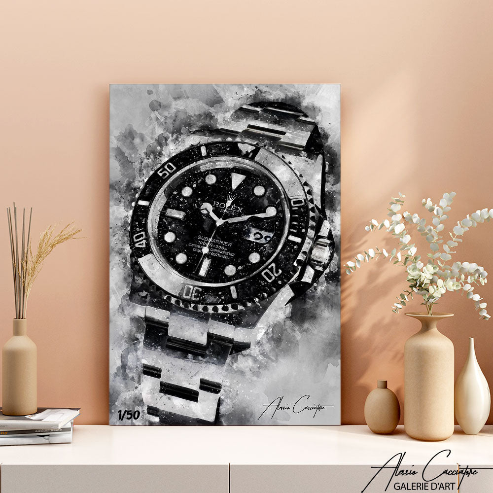 tableau peinture rolex