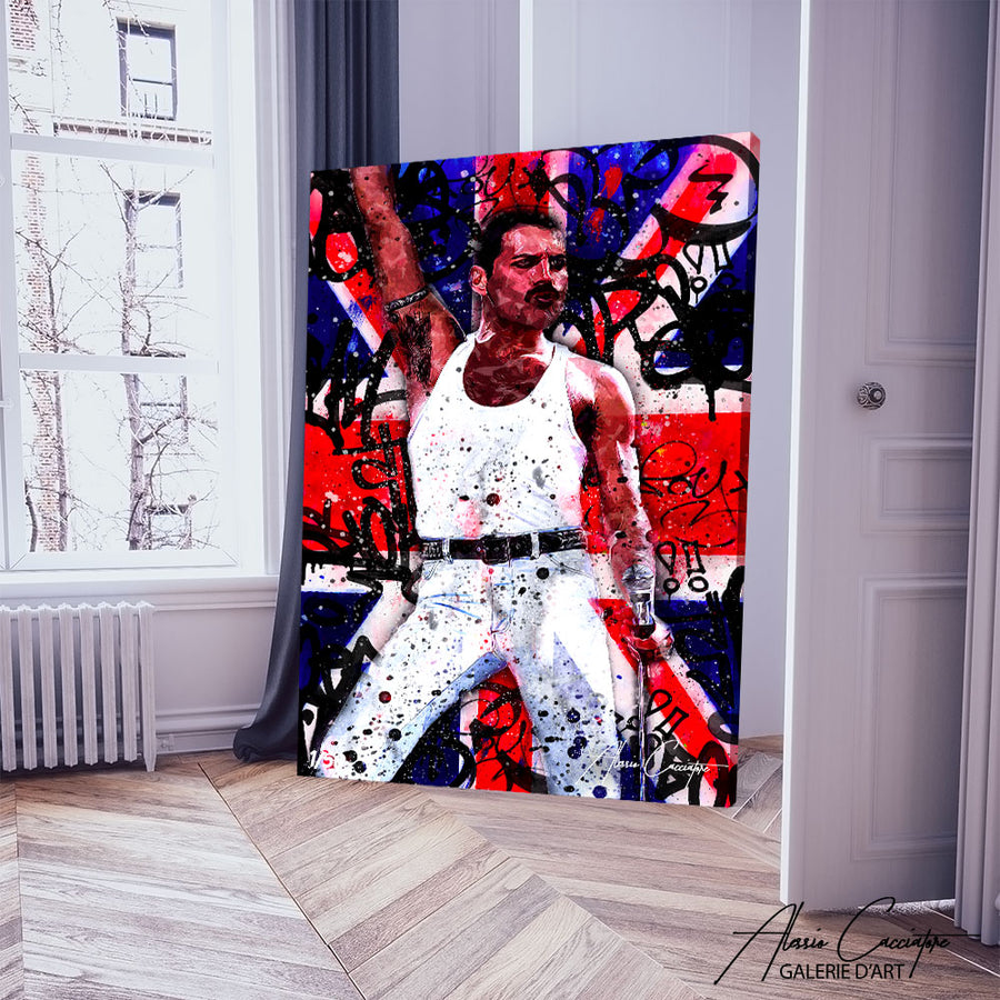 freddie mercury poster – mise en situation