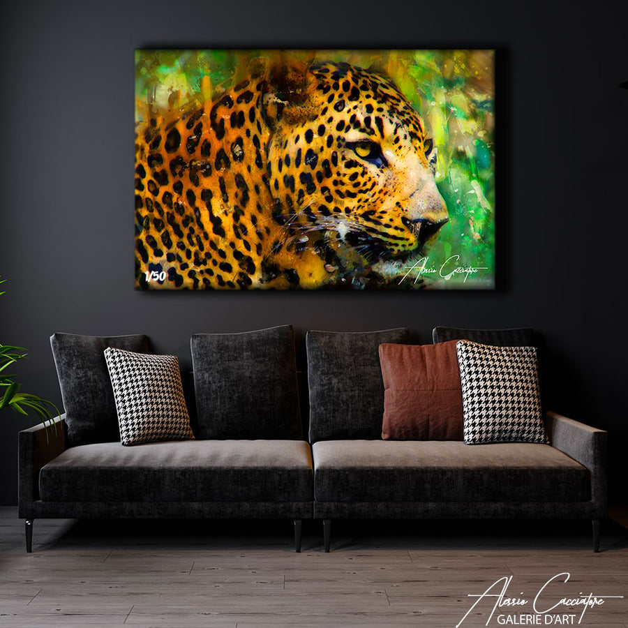 tableau leopard design – mise en situation
