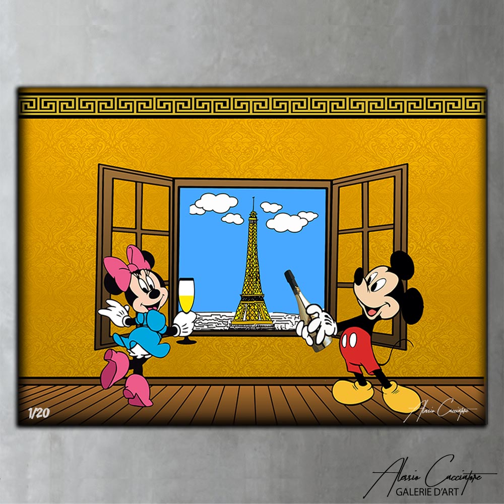 tableau mickey et minnie