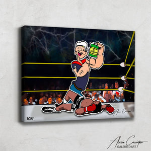 tableau popeye pop art | Popeye art Tableau Muhammad Ali Kinshasa | Tableau Kinshasa Mohammed Ali Pop Art | Tableau Pop Art Popeye 