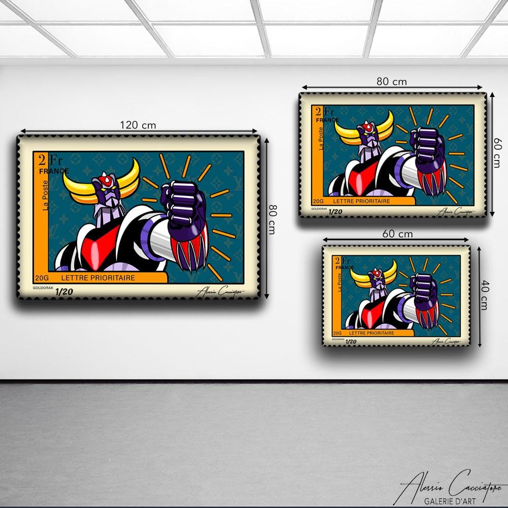 Tableau Goldorak Édition limitée collector sur toile, 100