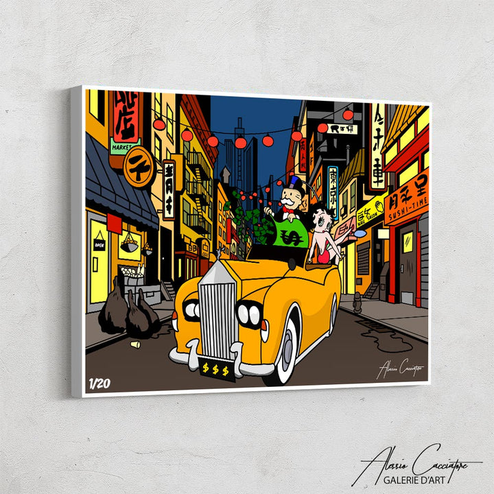 tableau chinatown monopoly betty boop art cartoon | Tableau Monopoly alec monopoly | tableau Betty boop | alec monopoly art